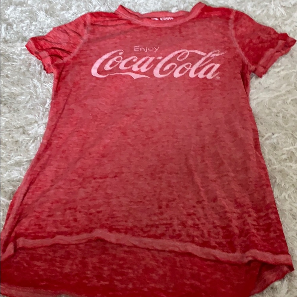 Red coca cola shirt